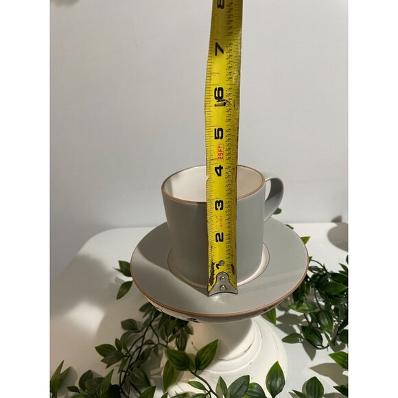 Crate & Barrel Green Ceramic Mug & Saucer Set - Picture 9 of 12